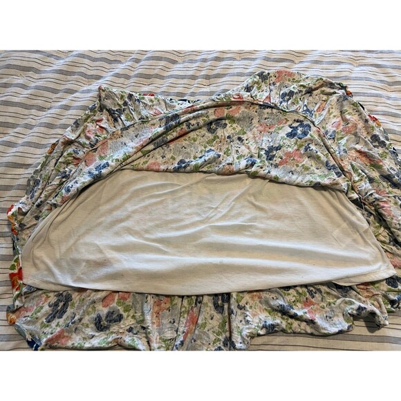 Lauren Ralph Lauren Black Label Tiered A-Line Floral Midi Skirt Size XL - Picture 8 of 10